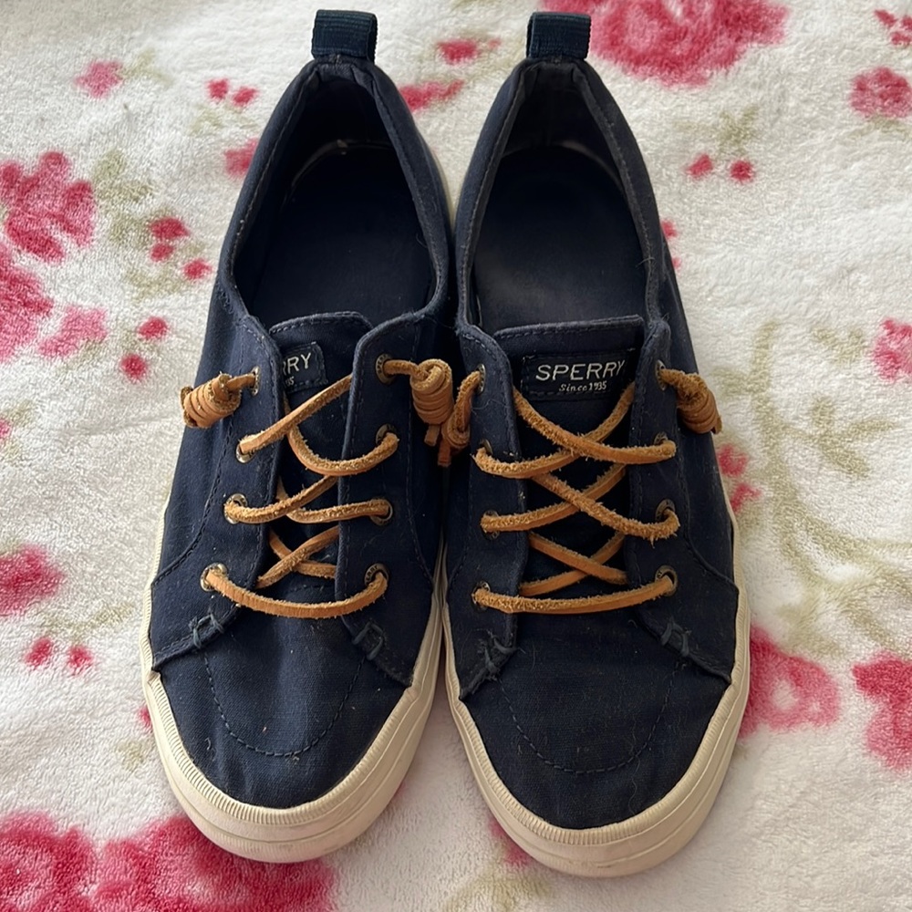 Sperry Women’s Leather Tie Sneaker